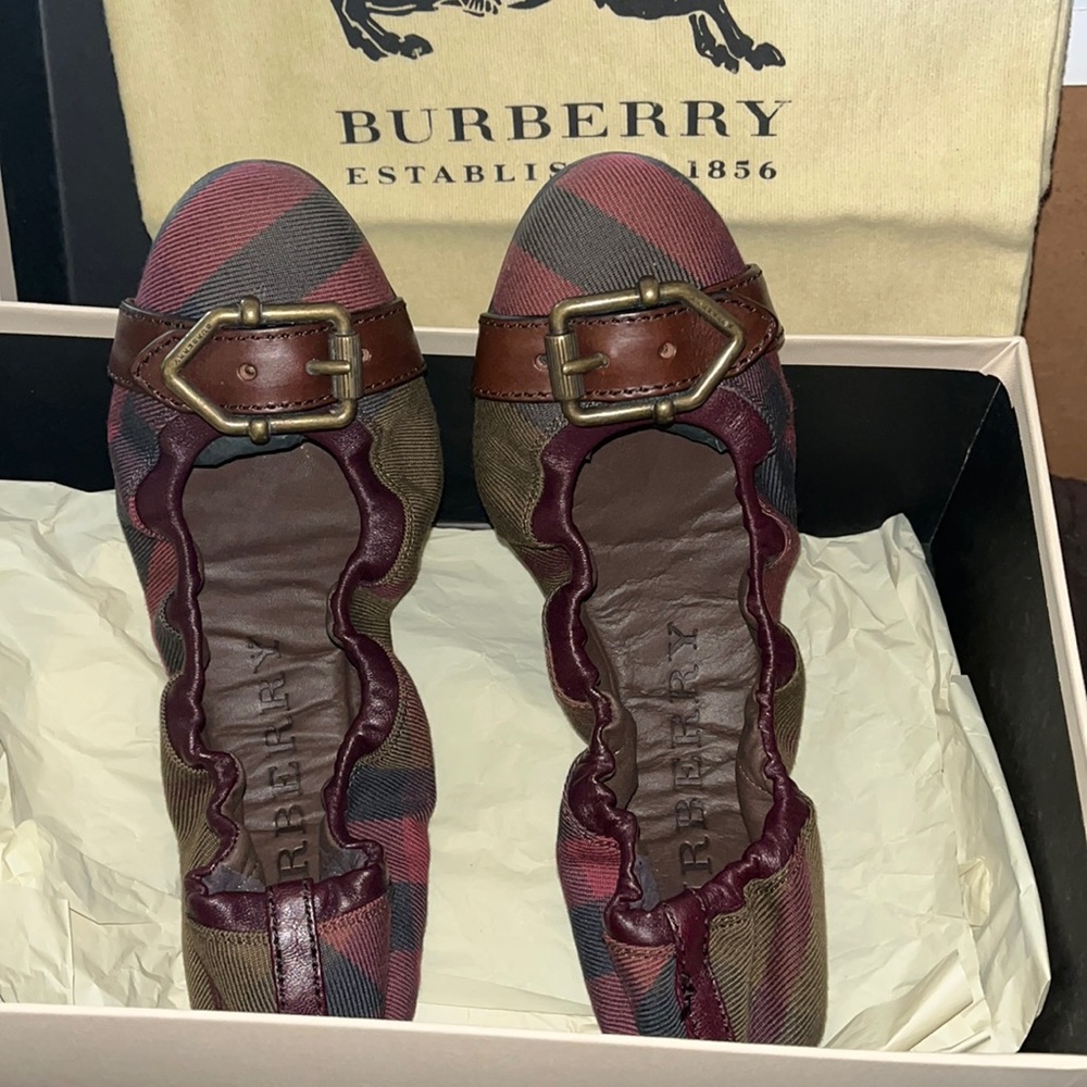 Women Ballerina Flat . Wore twice , excellent condition.